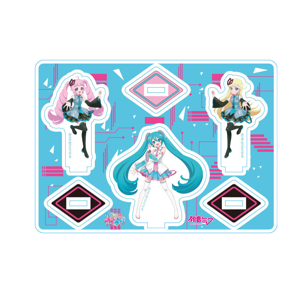 ひみつのアイプリ ミニアクリルスタンドセット ひみつのアイプリ×初音ミク