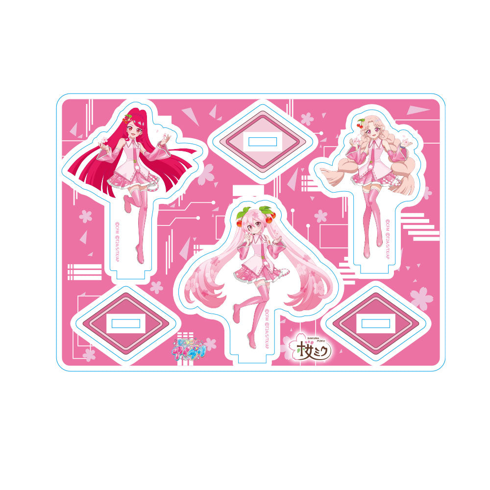 ひみつのアイプリ ミニアクリルスタンドセット ひみつのアイプリ×桜ミク