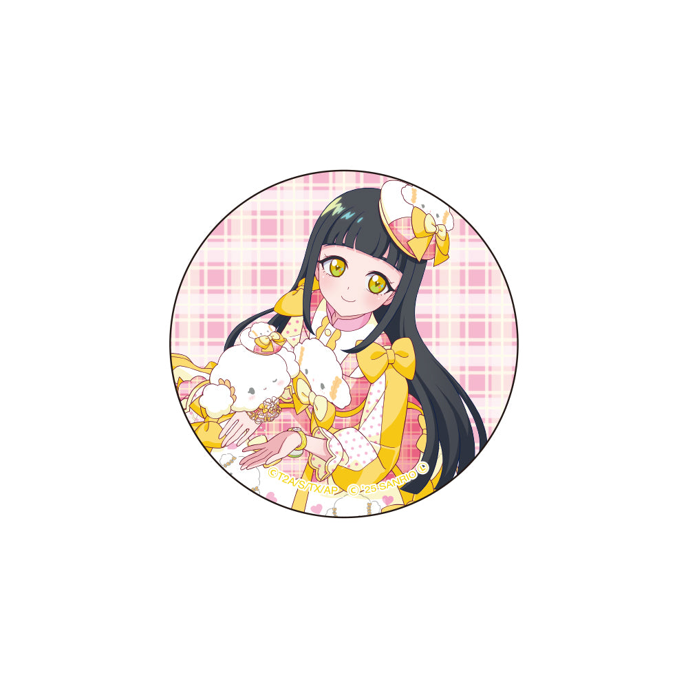 ひみつのアイプリ ホログラム缶バッジ つむぎ×こぎみゅん