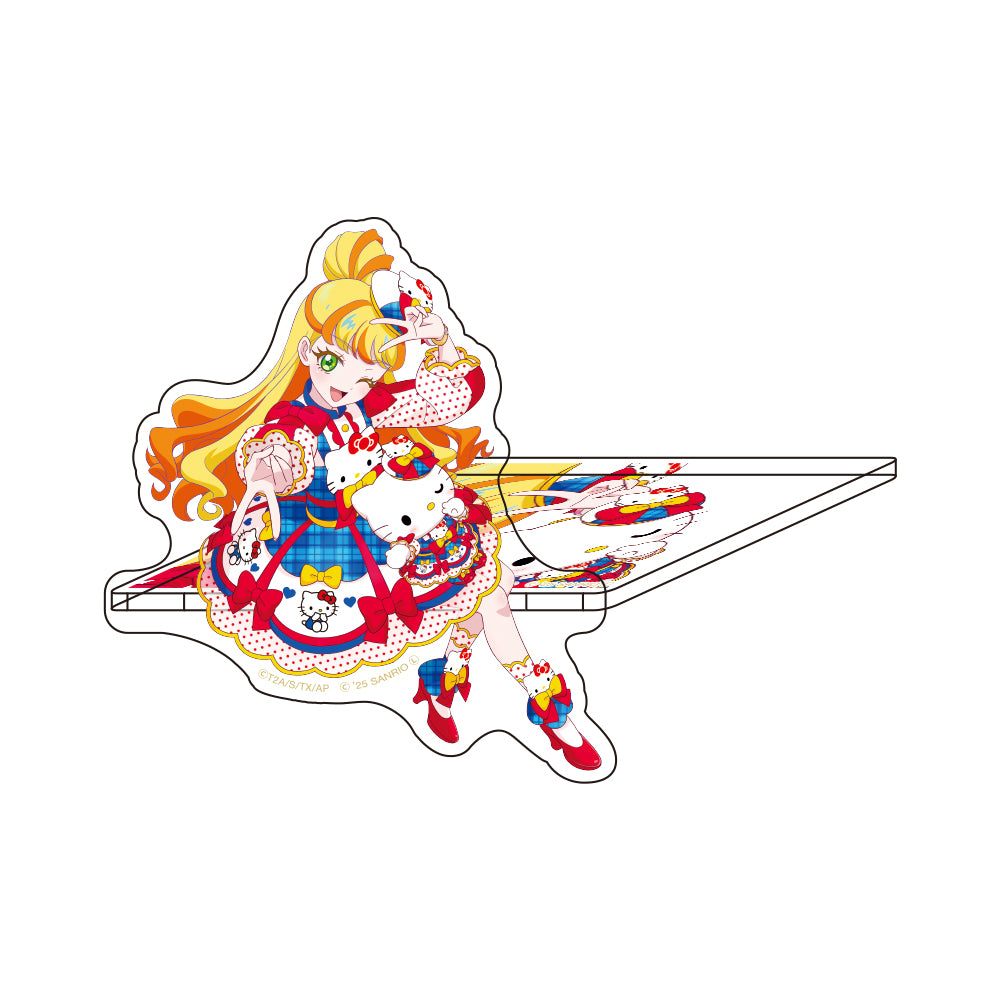 ひみつのアイプリ おすわりアクリルフィギュア じゅりあ×ハローキティ
