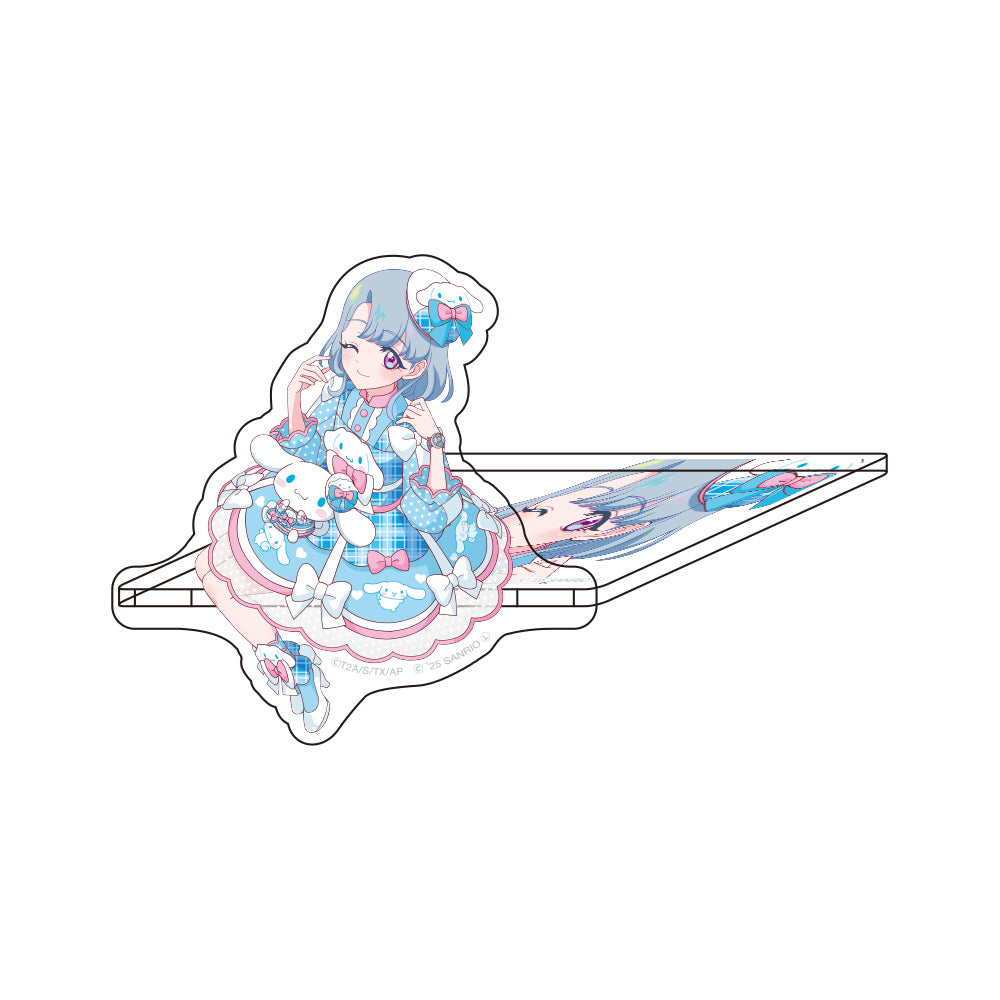 ひみつのアイプリ おすわりアクリルフィギュア える×シナモロール