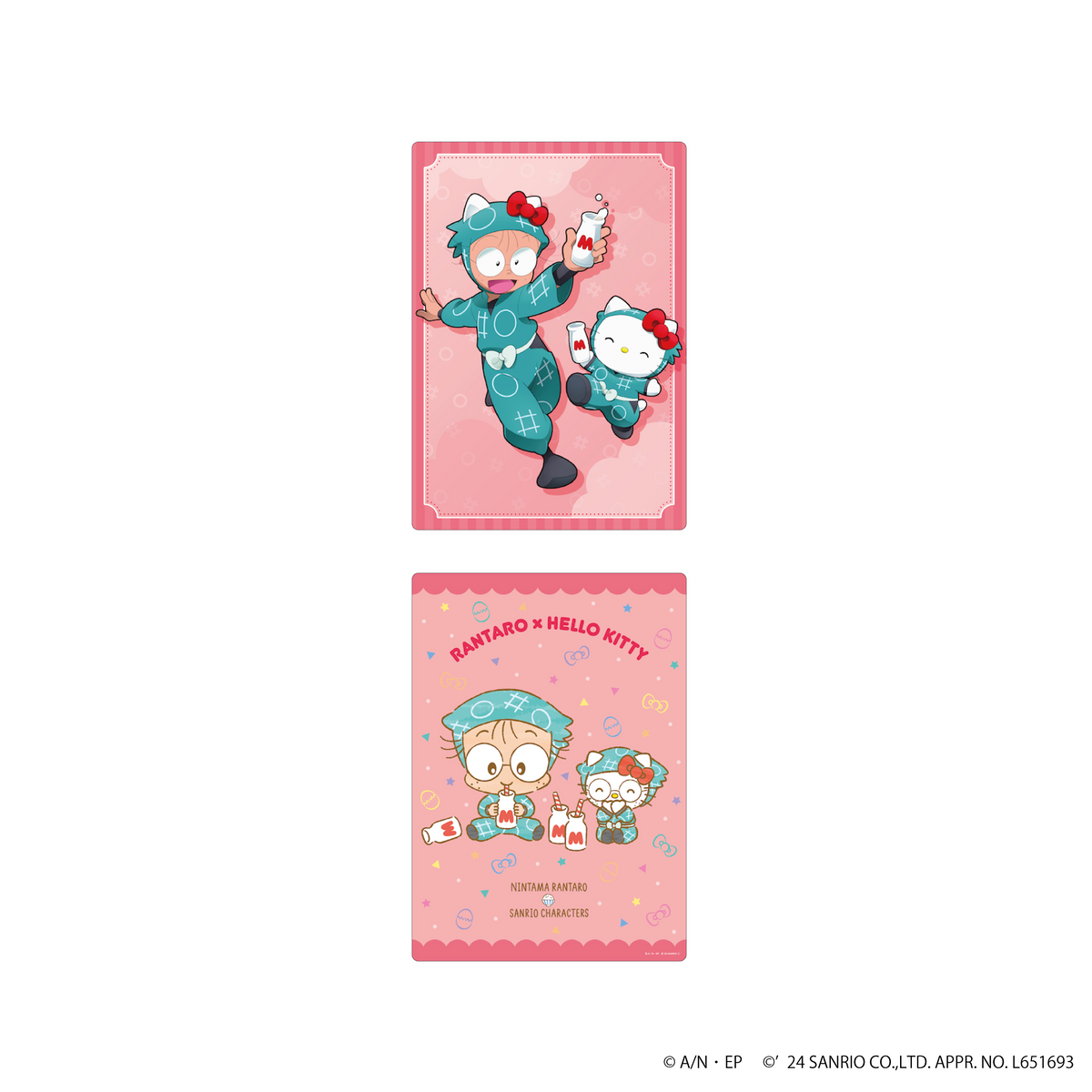 忍たま乱太郎 × サンリオキャラクターズ 第二弾 ハードブロマイド 猪名寺乱太郎 × ハローキティ