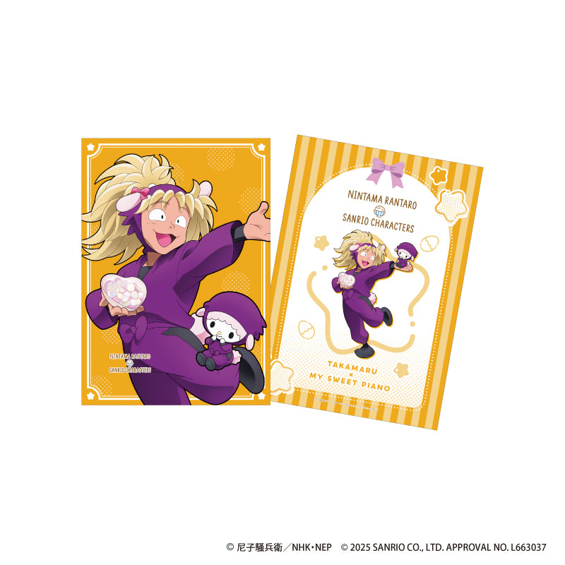 忍たま乱太郎 × サンリオキャラクターズ 第三弾 A4ハードブロマイド 斉藤タカ丸 × マイスウィートピアノ