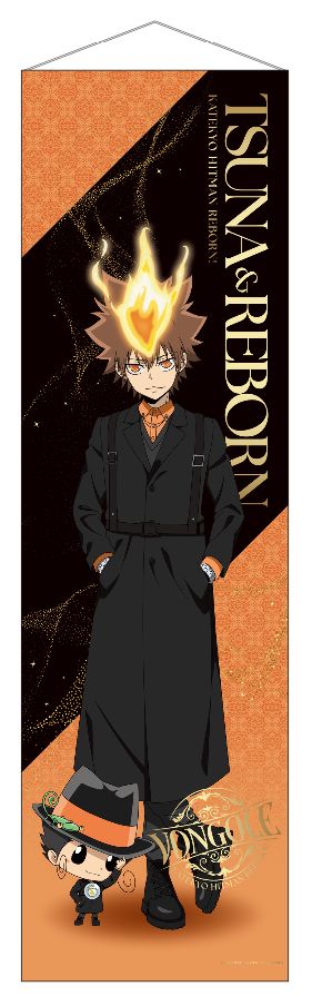 家庭教師ヒットマンREBORN! -Black outer ver.- ロングタペストリー 沢田綱吉＆リボーン