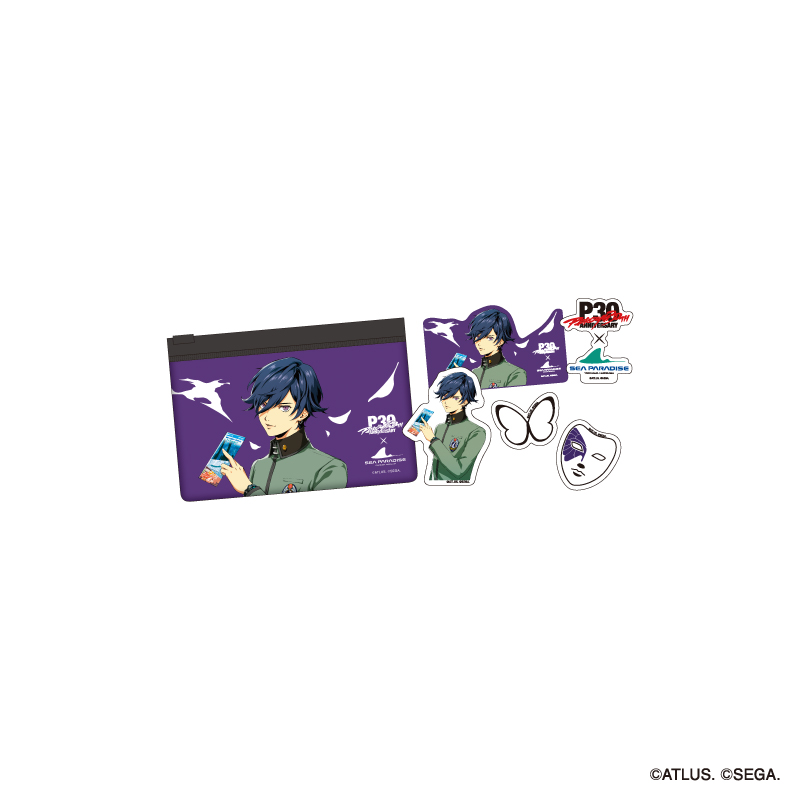 【全15種コンプ】ミニゲーム　ステッカー　ペルソナ　シーパラ AMO CAFE WEB SHOP / 【受注生産】ペルソナ30th × 横浜・八景島シー