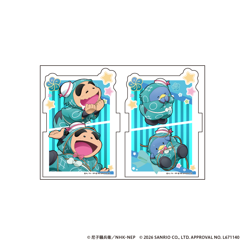 尾浜勘右衛門 A2タペストリー サンリオ ペックル AMO CAFE WEB SHOP / <NS>【受注生産】忍たま乱太郎 × サンリオ