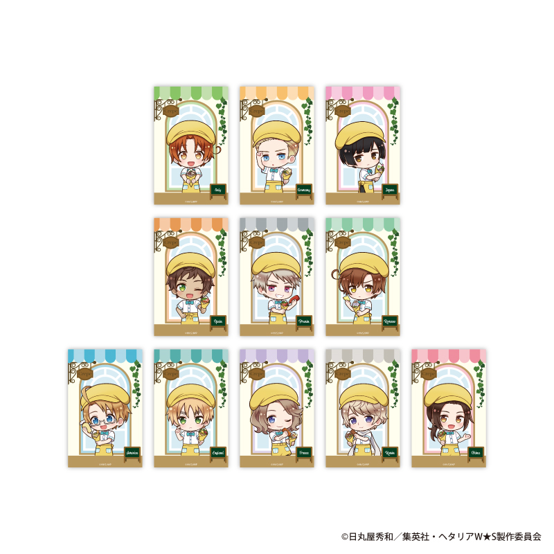 【ヘタリア】クリアカード まとめ売り 予約受付中】『ヘタリア World☆Stars』キャラでるアート クリアカード